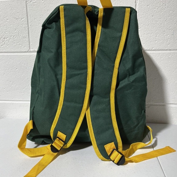 Oakland Athletics A’s MLB Backpack Promotional Stripes Bag Green Yellow White - Picture 3 of 13